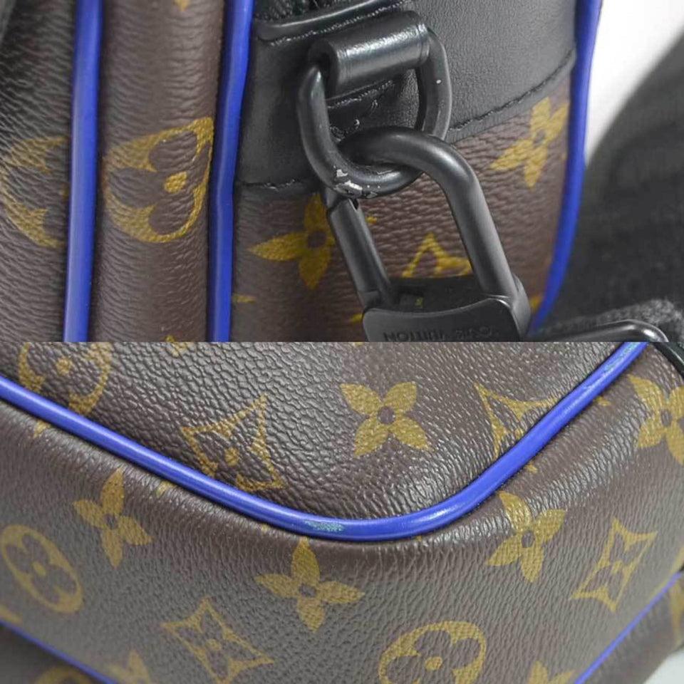 Louis Vuitton Handbag Shoulder Bag 2Way Monogram Macassar S Rock Messenger Brown Canvas Men's