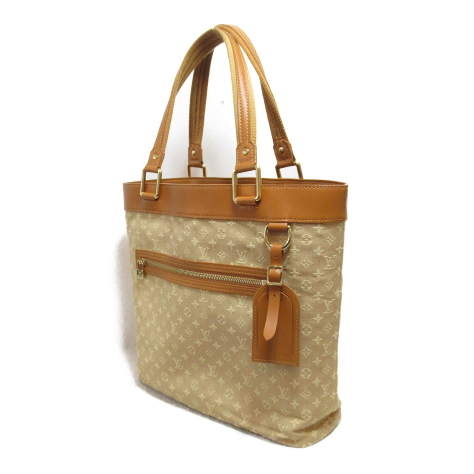 Louis Vuitton Lucille GM Tote Bag Beige Monogram mini leather