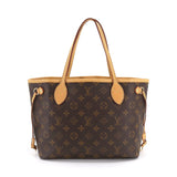 Louis Vuitton Monogram Neverfull PM Tote Bag Brown Beige