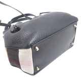 Burberry Black Leather Shoulder Bag ( )