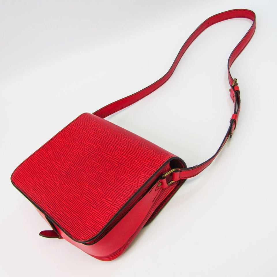 Louis Vuitton Epi Cartouchiere Women's Shoulder Bag Castilian Red