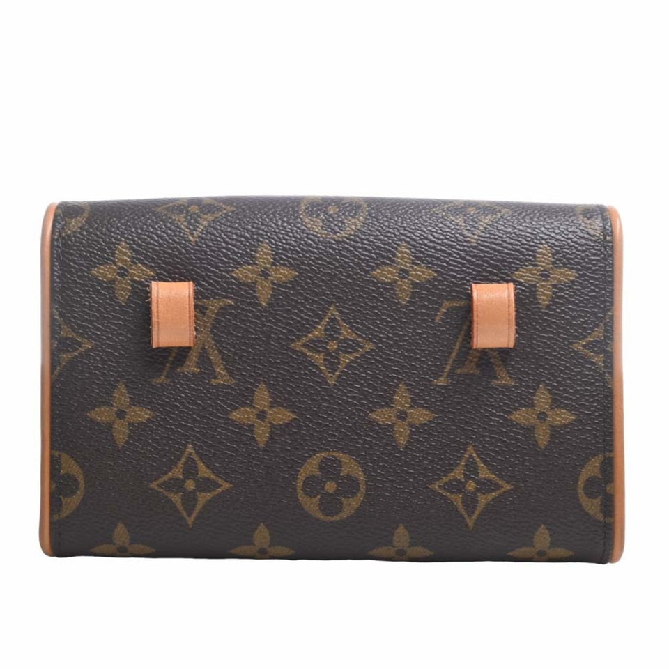 Louis Vuitton Monogram Pochette Florentine Waist Bag Brown Women's