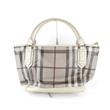 Burberry Beige Pvc Handbag Tote Bag ( )
