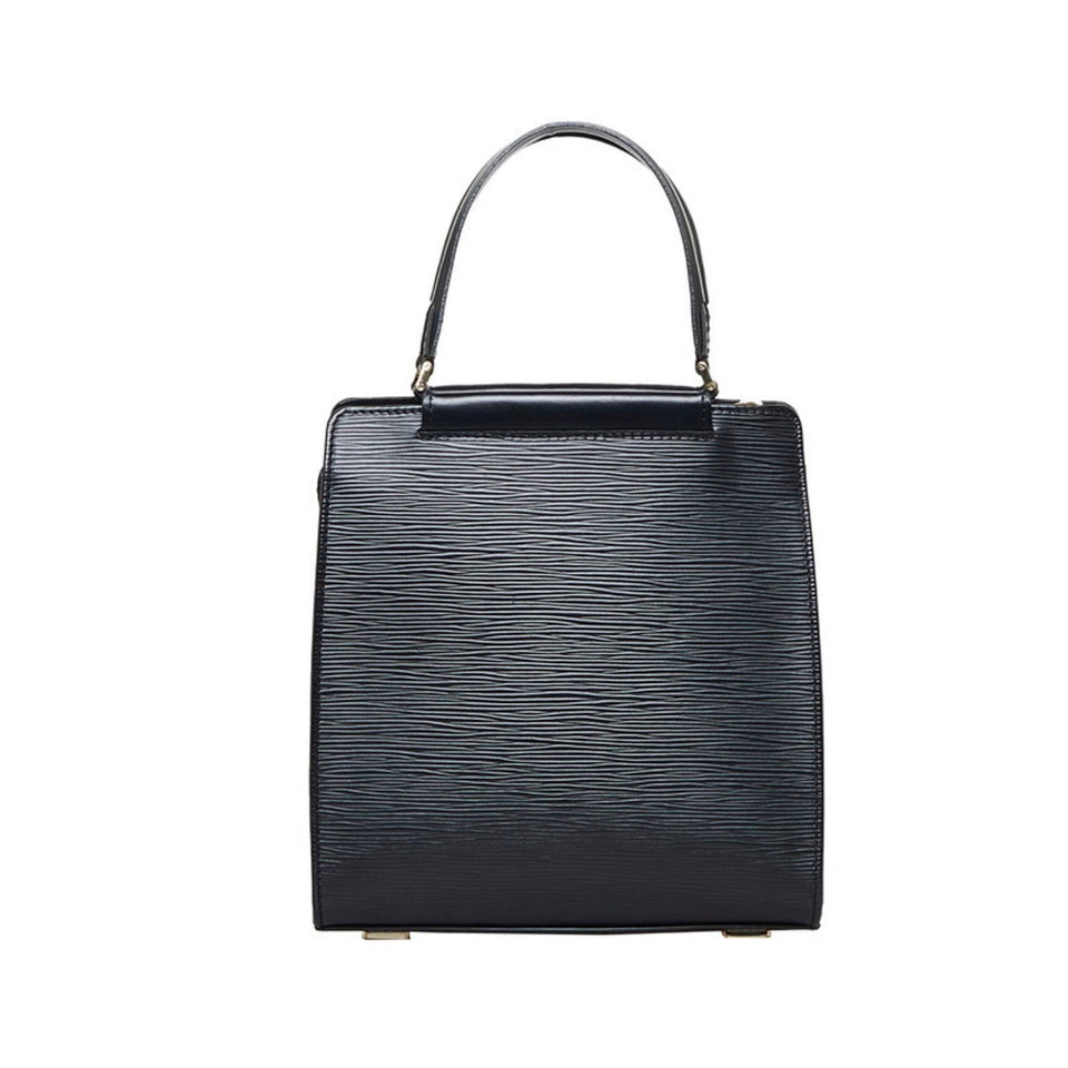 Louis Vuitton Epi Figari PM Handbag Noir Black Leather Ladies