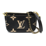Louis Vuitton Multi Pochette Accessoires Black Monogram empreinte leather Clutch