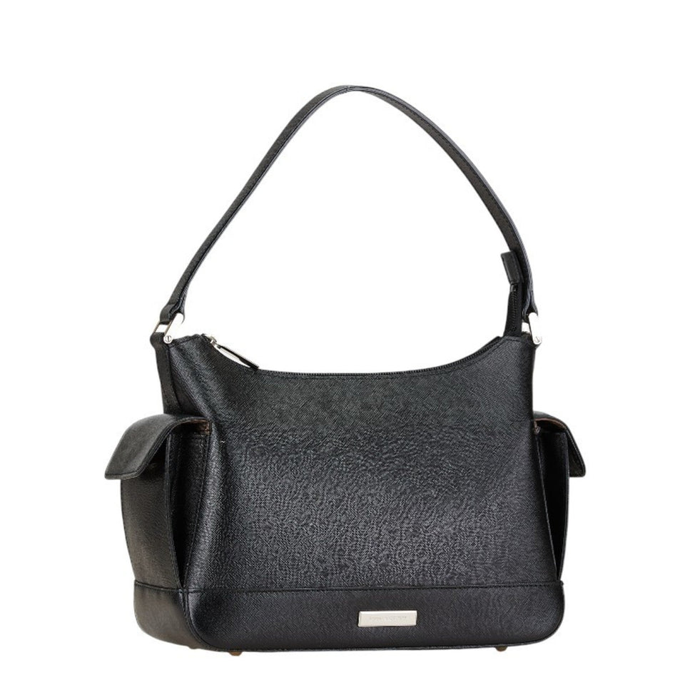 Burberry Black Leather Shoulder Bag ( )
