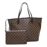 Louis Vuitton Neverfull MM Tote Bag Brown Damier PVC coated canvas