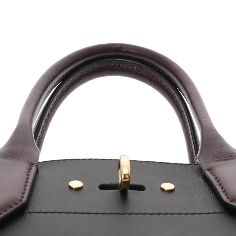 Louis Vuitton City Steamer MM Magnolia Noir Bordeaux Women's Leather Bag