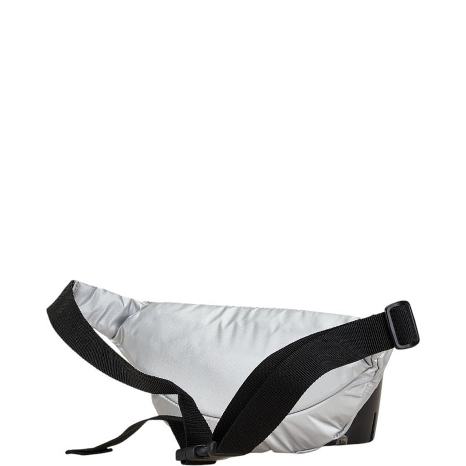 Burberry Blue Label Silver Nylon Fanny Pack Sling Bag ( )