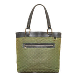 Louis Vuitton Monogram Lucile GM Shoulder Bag Tote Green Dark Brown Canvas Leather Women's