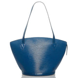 Louis Vuitton Epi Saint-Jacques Handbag Tote Bag Toledo Blue Leather Women's Louis Vuitton
