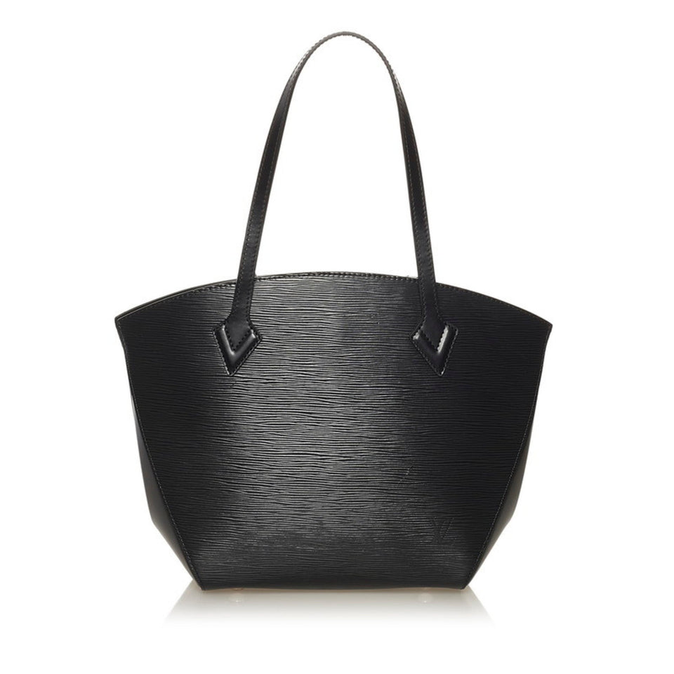 Louis Vuitton Epi Saint-Jacques Tote Bag Noir Black Leather Ladies Louis Vuitton