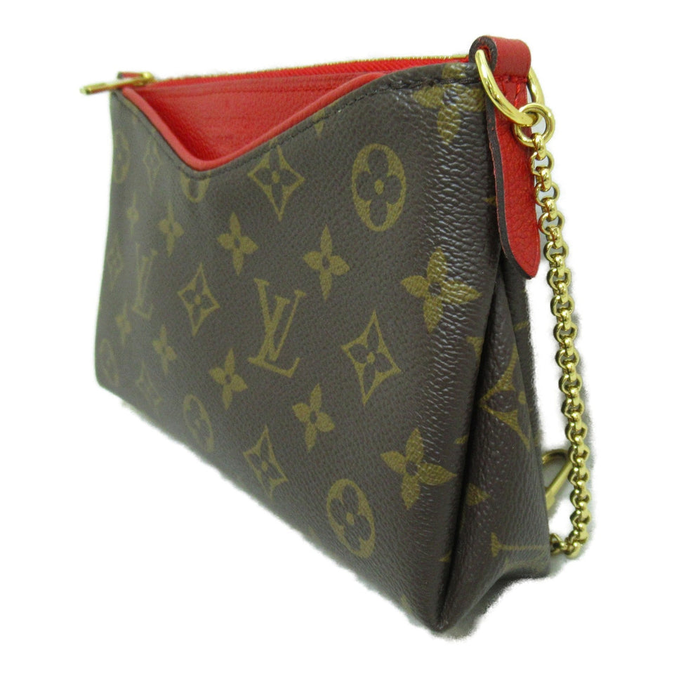 Louis Vuitton Paras clutch Brown Cerise Monogram PVC coated canvas