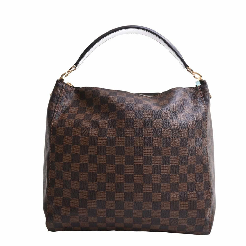 Louis Vuitton Damier Portobello PM One Shoulder Bag Brown Women's