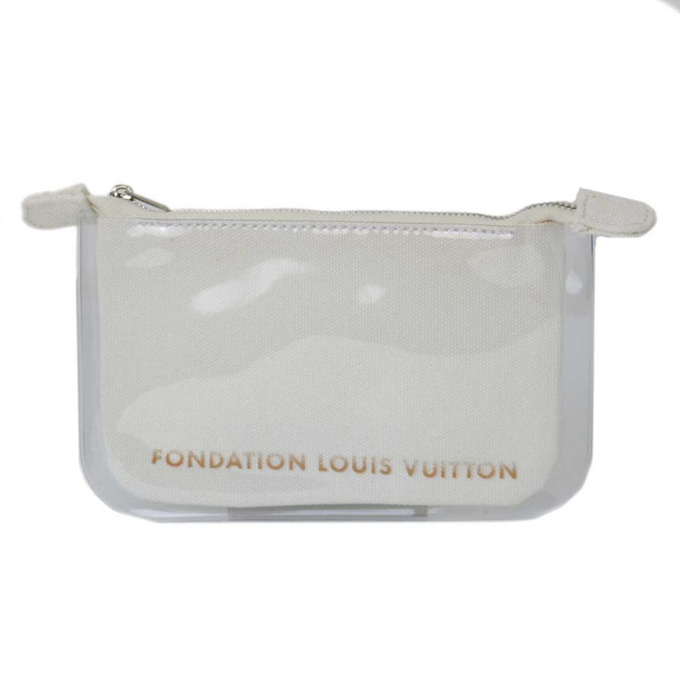 Louis Vuitton Foundation Mum Limited Edition Pouch White Clutch