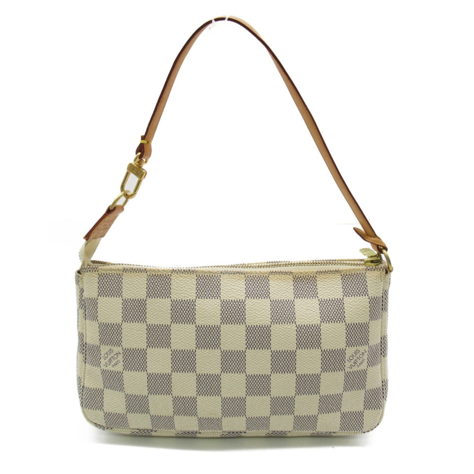 Louis Vuitton Pochette Accessoires White Damier Azur PVC coated canvas Clutch