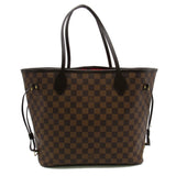 Louis Vuitton Neverfull MM Tote Bag Brown Ebene Damier PVC coated canvas