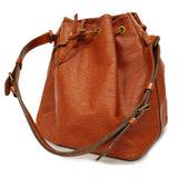 Louis VuittonAuth Epi Petit Noe Women's Shoulder Bag Kenyan Brown