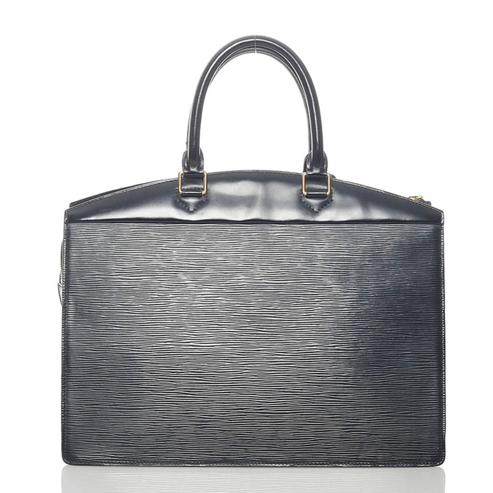 Louis Vuitton Epi Riviera Handbag Noir Leather Ladies Louis Vuitton