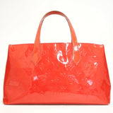 Louis Vuitton Wilshire PM Monogram Vernis Handbag Pomme d'Amour Women's