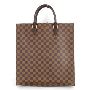 Louis Vuitton Damier Sac Pla Handbag PVC Coated Canvas Ebene Women's