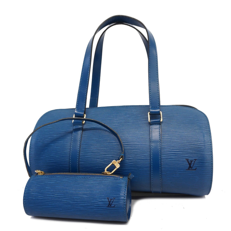 Louis VuittonAuth Epi Sufro Women's Handbag Toledo Blue