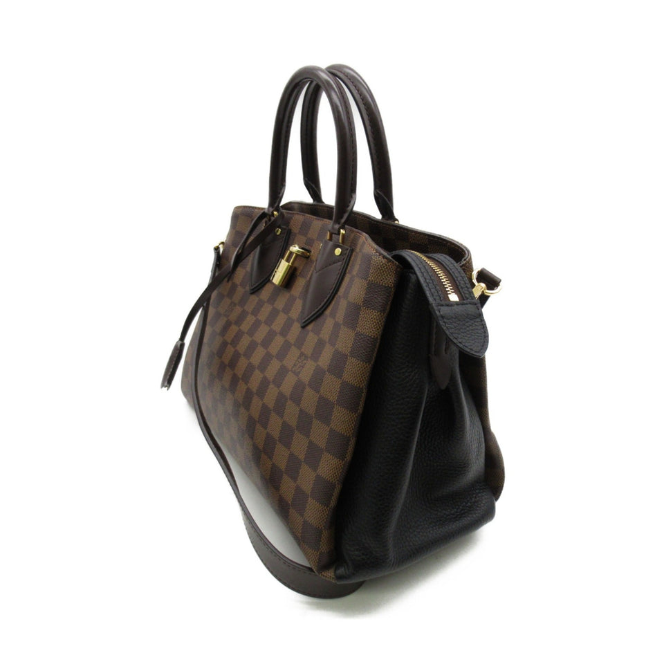 Louis Vuitton Normandy 2wayShoulder Bag Brown Black Damier PVC coated canvas