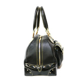 Louis Vuitton Handbag Suhari Superb Black Ladies