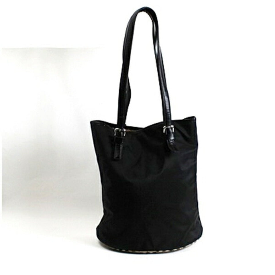 Burberry Blue Label Black Blue Brown Nylon Tote Bag ( )