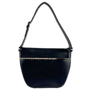 Burberry Black Leather Shoulder Bag ( )