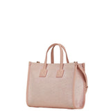 Burberry Pink Canvas Shoulder Bag Tote Bag ( )