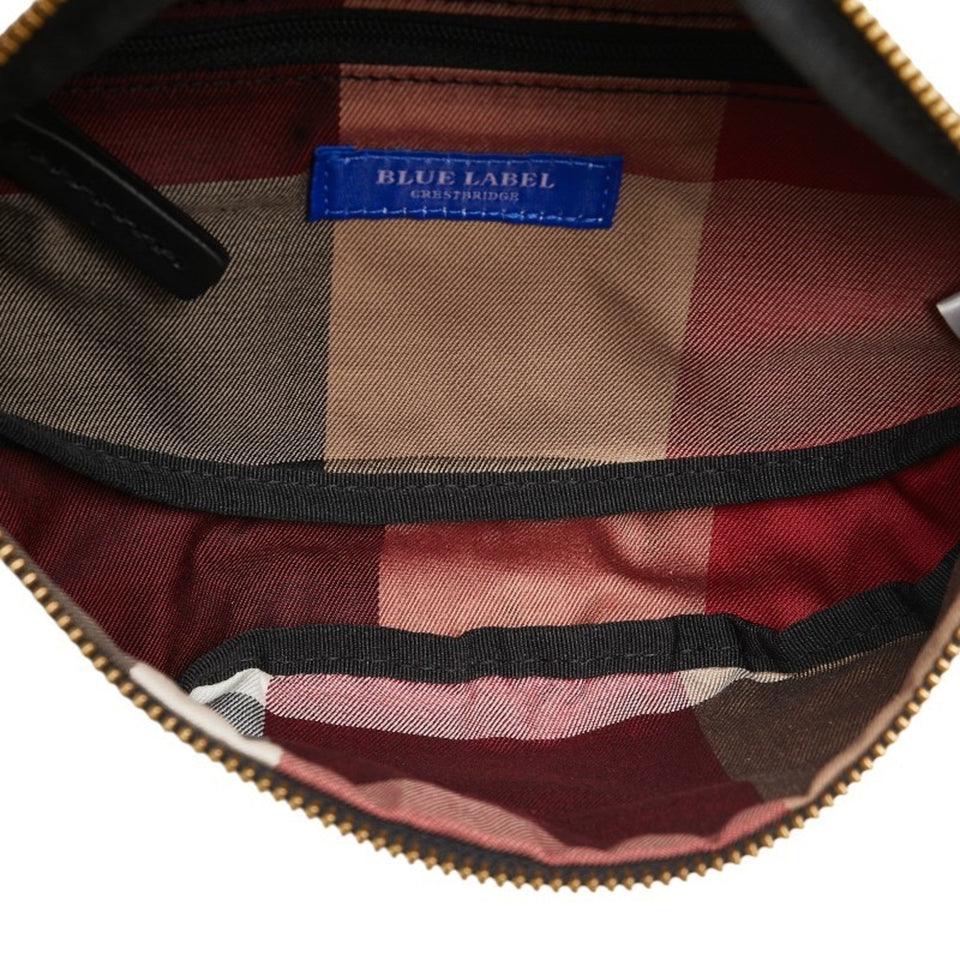 Burberry Blue Label Silver Nylon Fanny Pack Sling Bag ( )