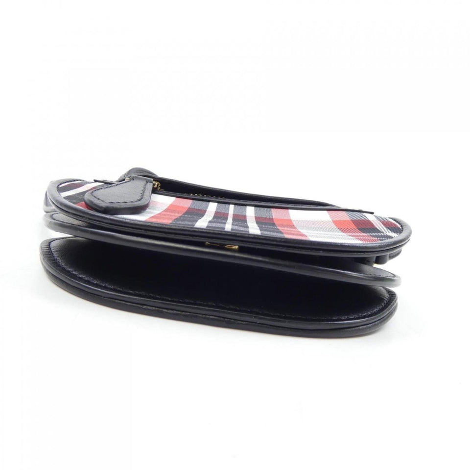Burberry Black Multi-Color Red Color White Handbag Pochette Shoulder Bag ( )