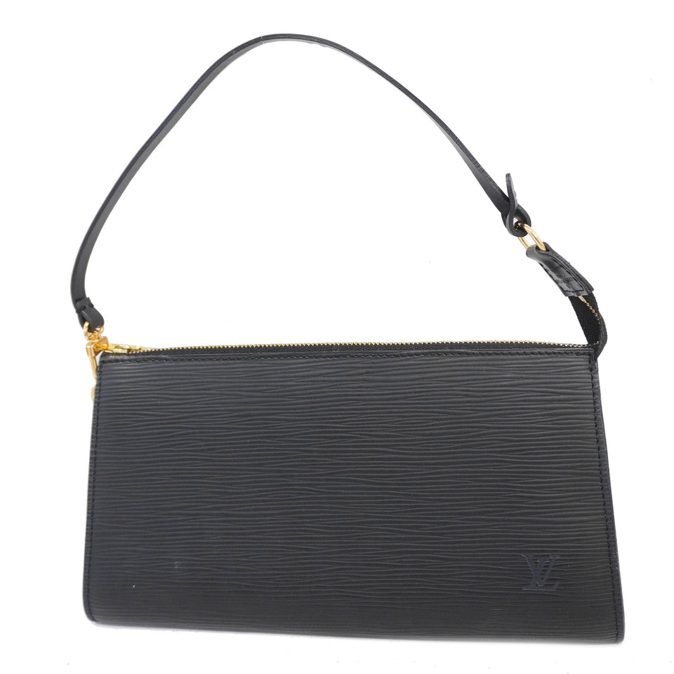 Louis VuittonAuth Epi Pochette Accessoir Women's Pouch Noir Clutch