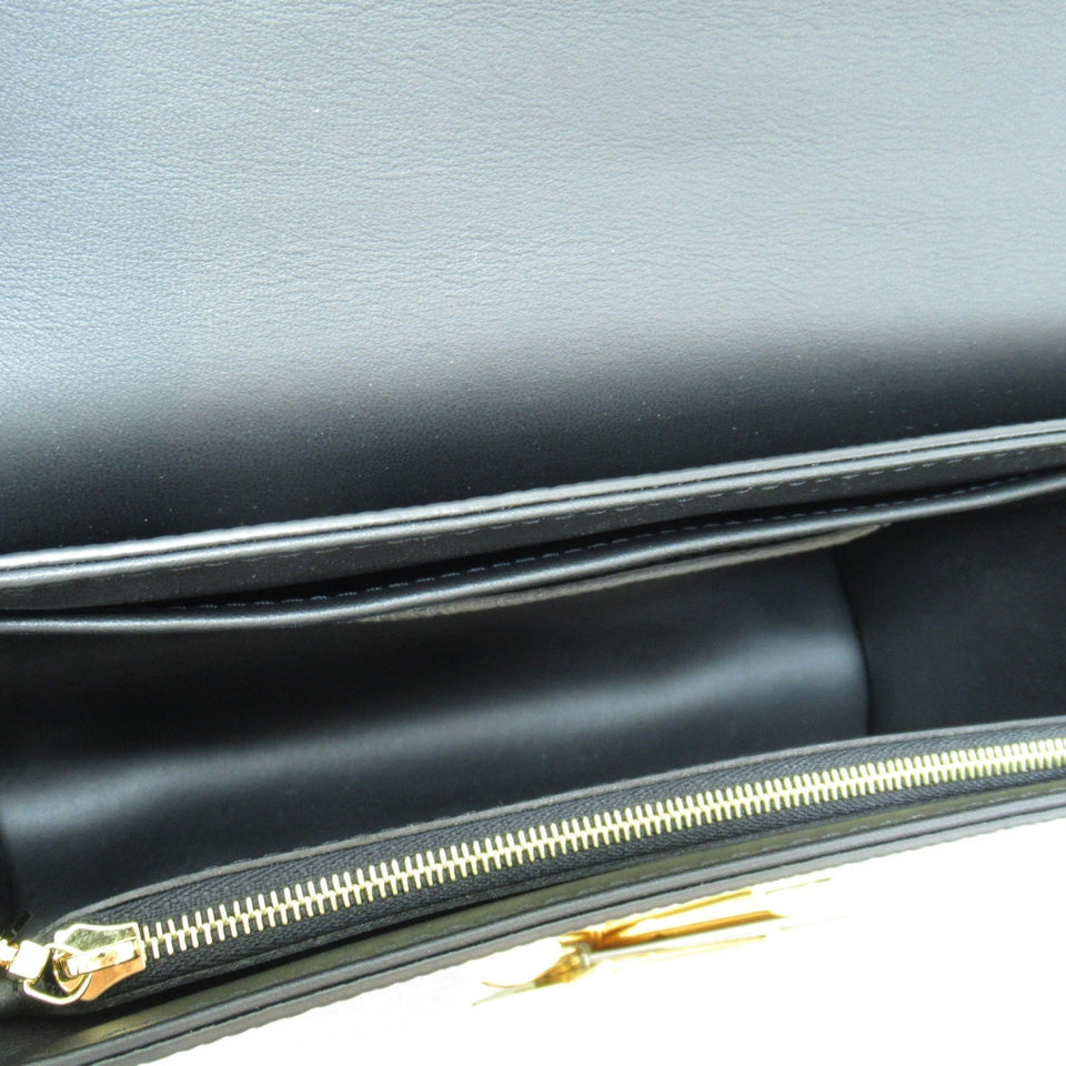 Louis Vuitton Twisted MM Shoulder Bag Black Black Epi leather