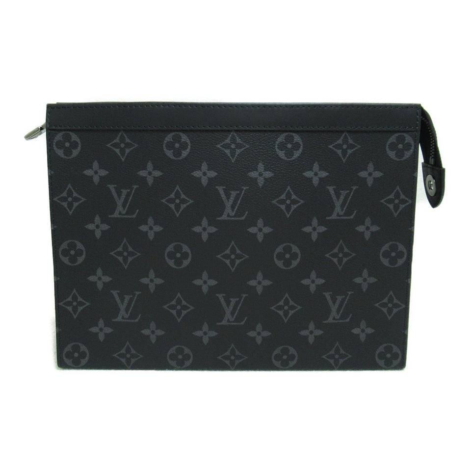 Louis Vuitton Pochette Voyage MM Black Monogram eclipse PVC coated canvas Clutch