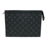 Louis Vuitton Pochette Voyage MM Black Monogram eclipse PVC coated canvas Clutch