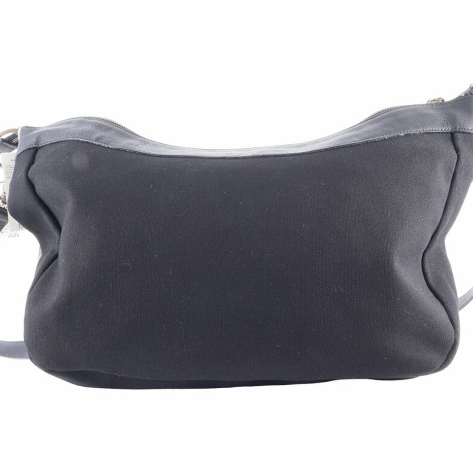 Burberry Black Canvas Leather Shoulder Bag ( )