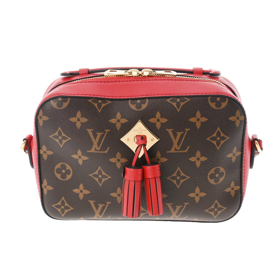 Louis Vuitton Monogram Santonju Coquelicot Ladies Canvas Shoulder Bag