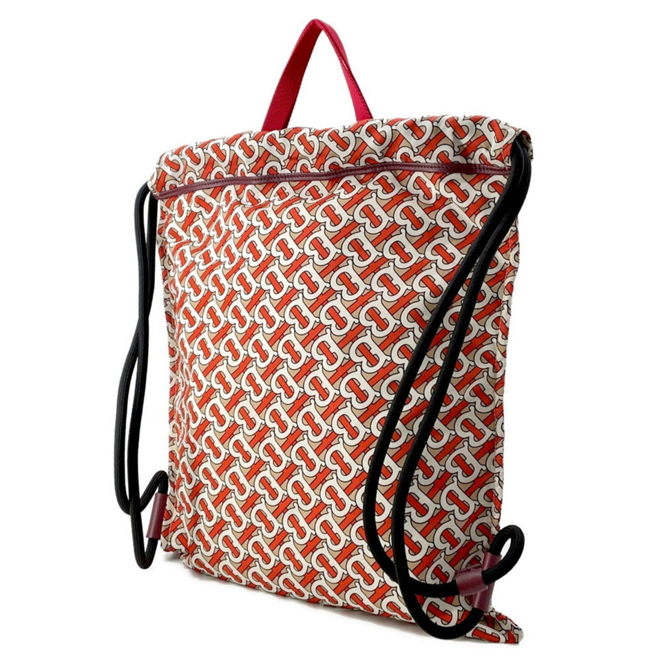 Burberry Beige Orange White Nylon Tote Bag ( )