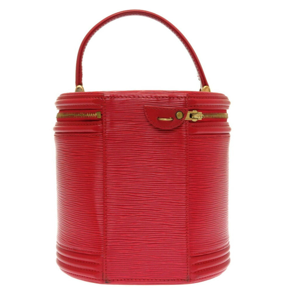 Louis Vuitton Epi Cannes Castilean Red Handbag Bag