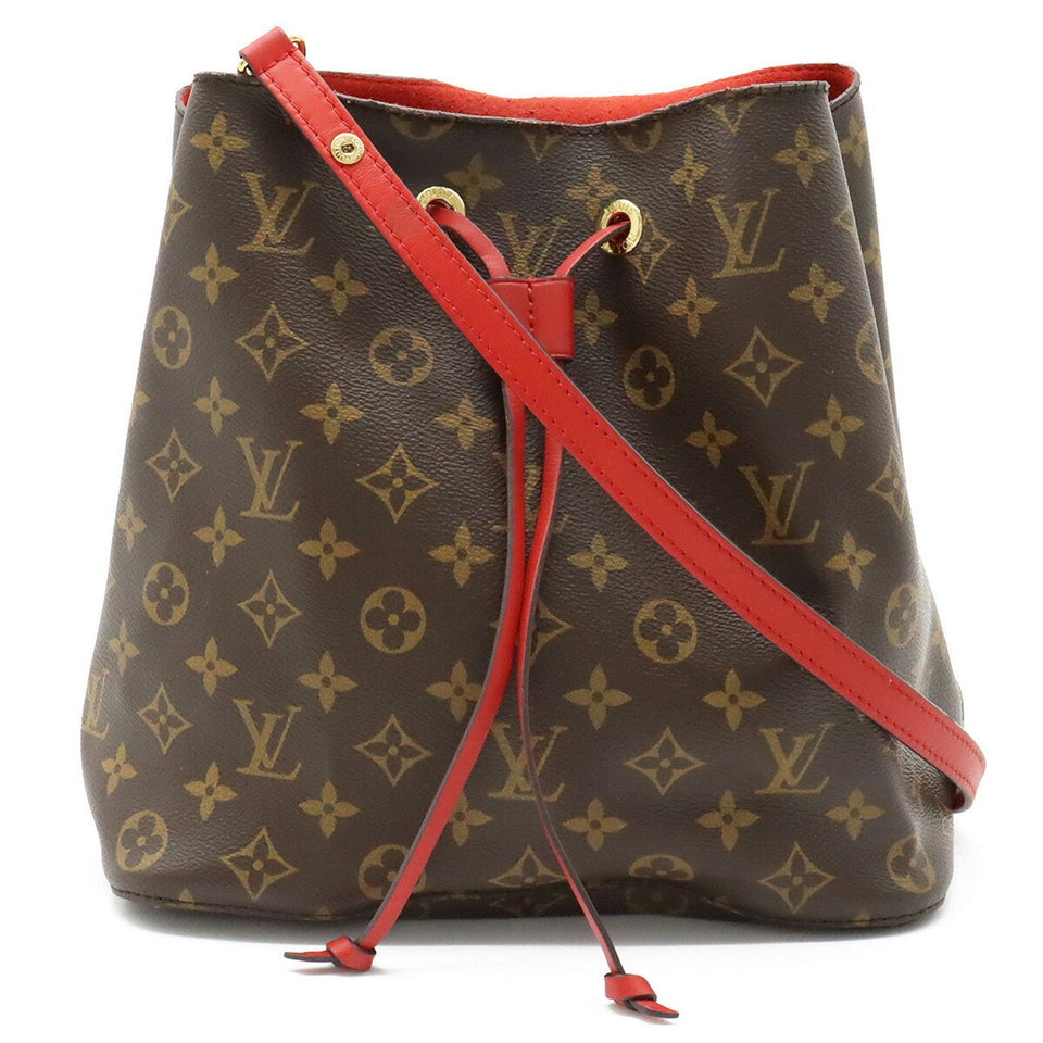 Louis Vuitton Monogram Neonoe Shoulder Bag Type Coquelicot Red