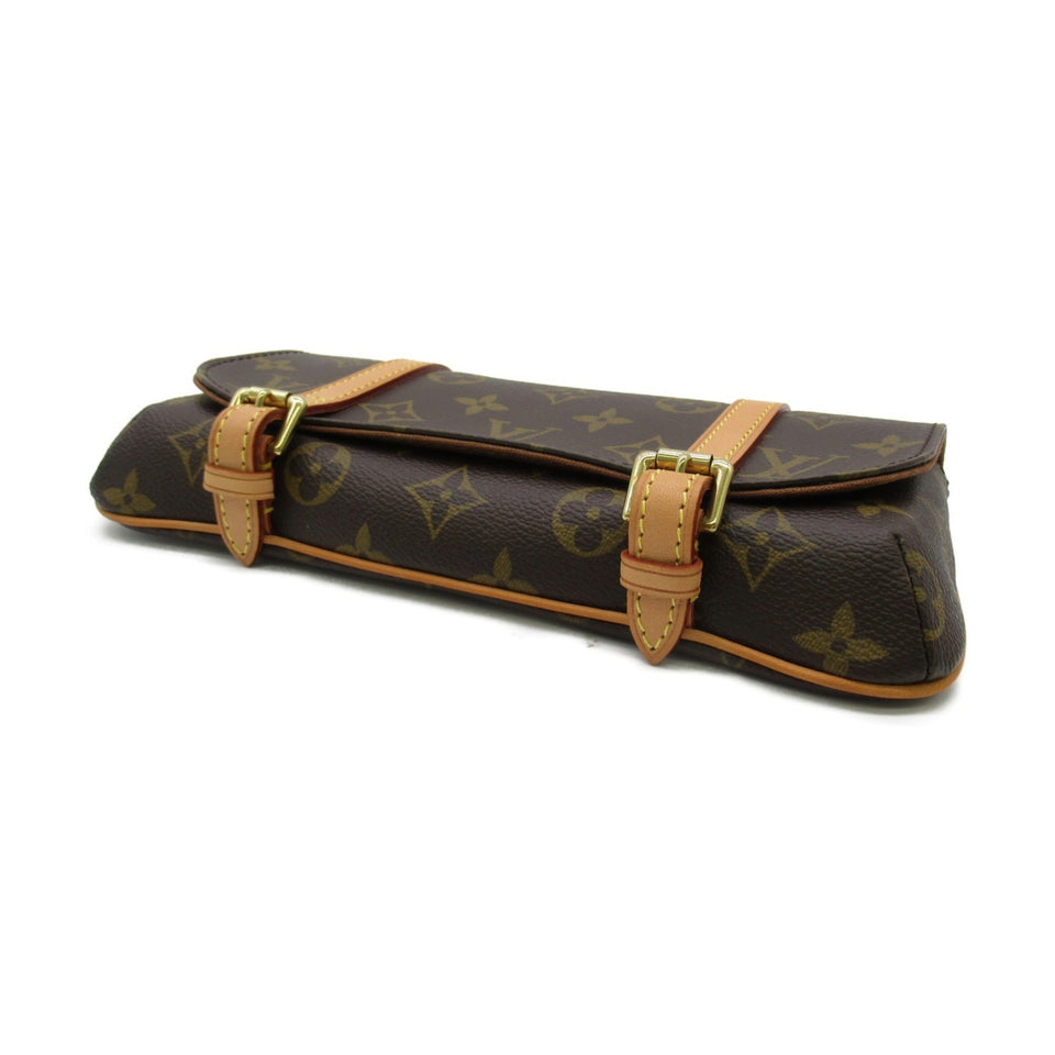 Louis Vuitton Murrell Shoulder Bag Brown Monogram PVC coated canvas