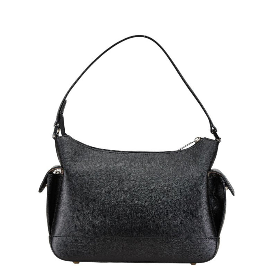Burberry Black Leather Shoulder Bag ( )