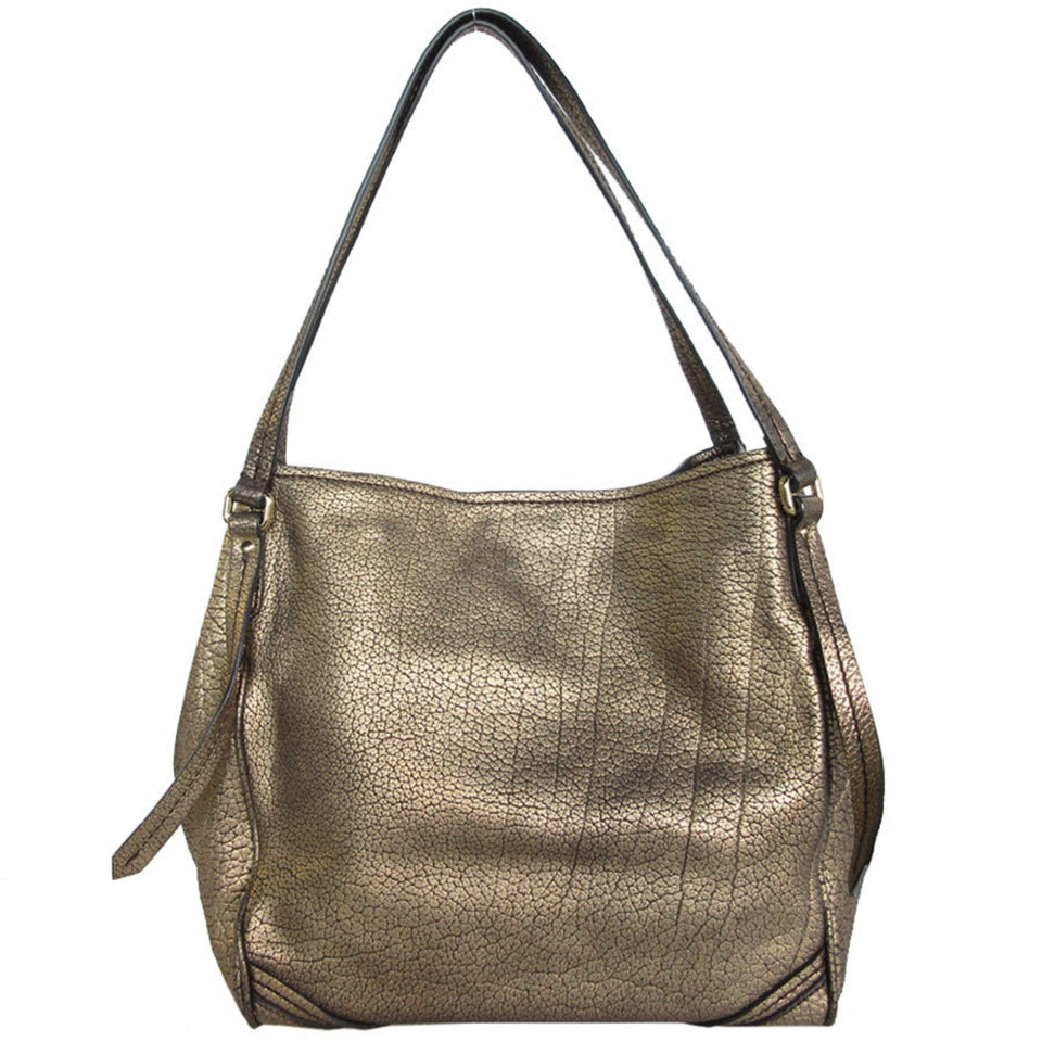 Burberry Gold Leather Shoulder Bag ( )