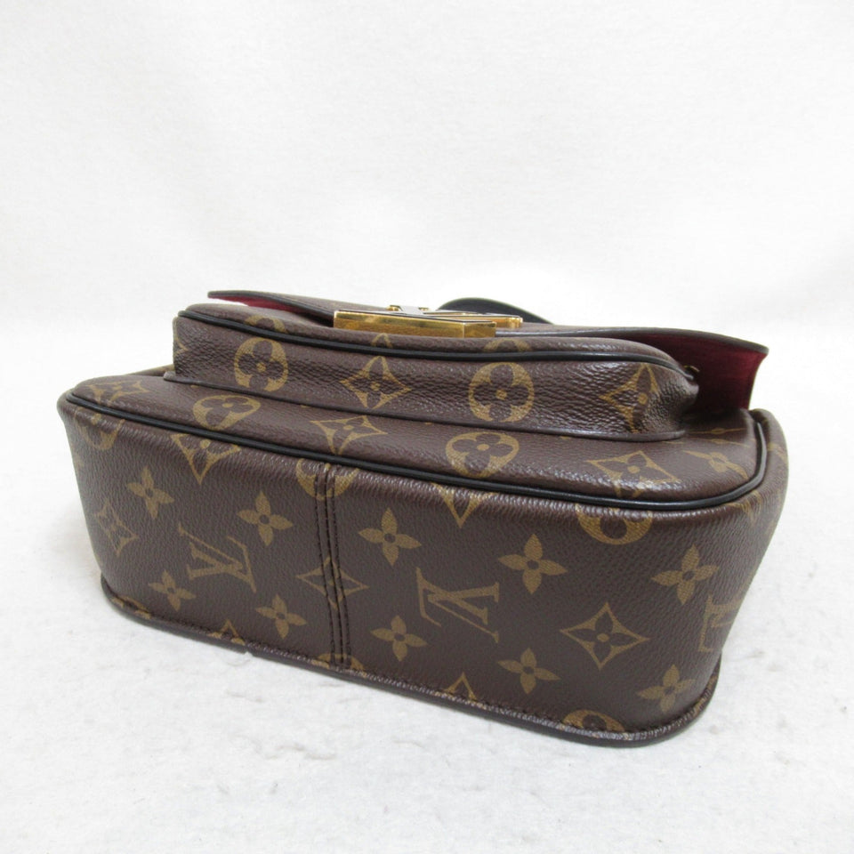 Louis Vuitton Passy Shoulder Bag Brown PVC coated canvas
