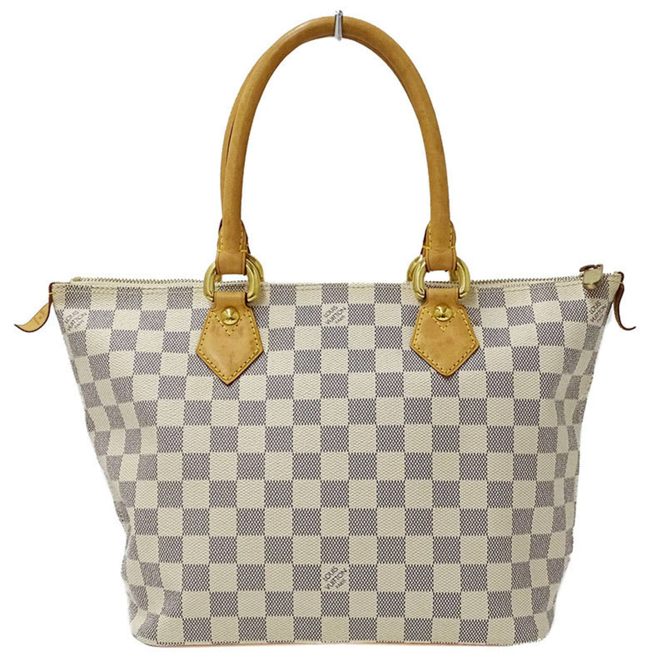 Louis Vuitton Bag Damier Azul Ladies Tote Handbag Saleya PM White Gray
