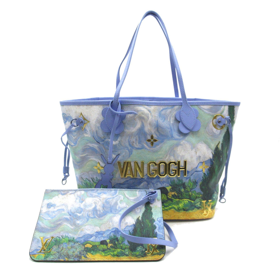 Louis Vuitton Van Gogh Neverfull MM Blue Masters collection PVC coated canvas Tote