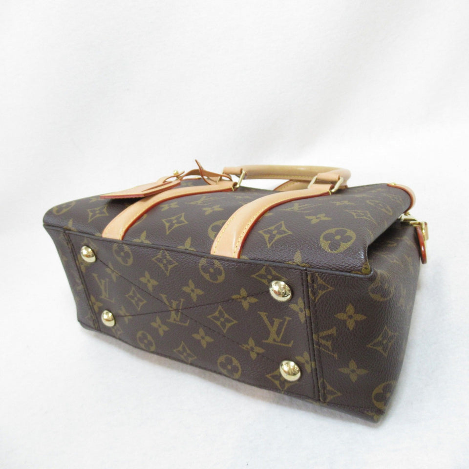 Louis Vuitton Sufro BB 2way Shoulder Bag Brown Monogram PVC coated canvas