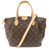 Louis Vuitton Turen PM Monogram Handbag Canvas Women's